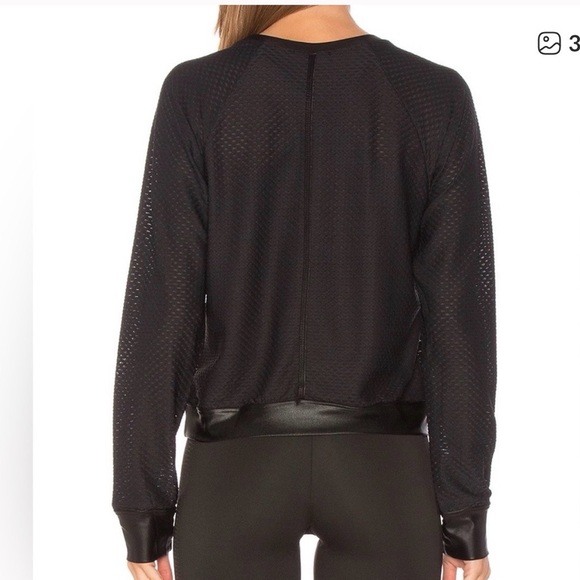 Koral Women's Sophia Mesh Textured Long Sleeve Top size S - Picture 2 of 12